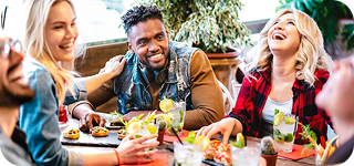 People hanging out and having a good time with Floridas Natural Products